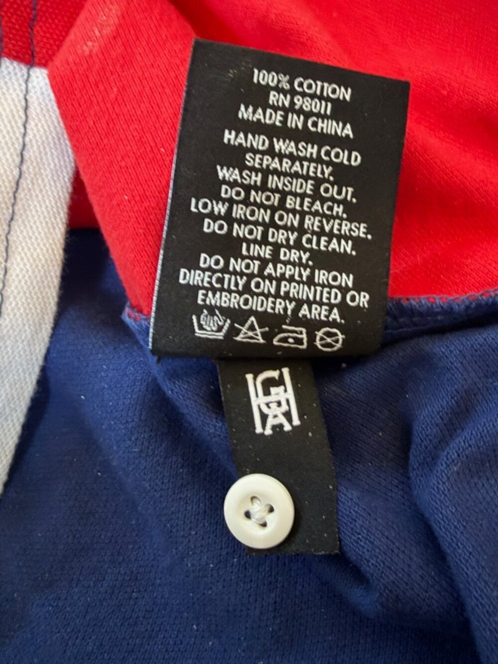 Hustle Gang Men's Big Mood Colorblock Polo Shirt Size Large L Trap Uniform Bear - Picture 11 of 13